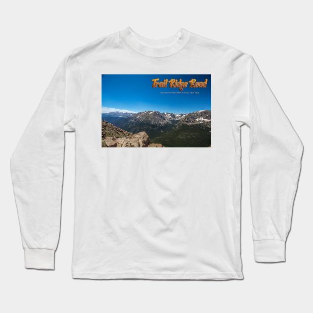 Trail Ridge Road in Rocky Mountain National Park Long Sleeve T-Shirt by Gestalt Imagery